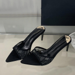 Suvepidu Mood Madalad &Otilde;hukesed Kontsad Naiste Sandaalid Gladiator Sandaalid V&otilde;rkpits L&auml;bil&otilde;ikega Terava Ninaga Slip-On Slaidid Kingad Mules 35 must