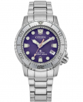 Citizen Promaster Marine 37mm Lilla sihverplaadiga naiste k&auml;ekell EO2027-50X lilla