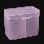 Vatipadjad tampooni k&uuml;&uuml;nelapid Meigipintslid Korraldaja hoiukarbi hoidik mahuti &uuml;mbris s&otilde;ltumatu kahekambriline