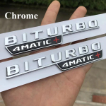 3D Auto Poritiib BITURBO 4MATIC M&auml;rk Embleem Kleebis Mercedes C43 AMG W205 W204 E43 W213 W212 GLC43 GLE43 W166 W167 Tarvikud h&otilde;be