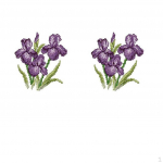 2x Stamped stitch set DIY Needlecraft Gift