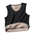 Meeste vest V-kaelusega varrukateta slim fit pullover pealsed &uuml;hev&auml;rviline vabaaja p&otilde;his&auml;rk paksendatud sametvoodriga maika 3XL must