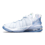 Nike LeBron 18 NRG GS Sinine Toon Laste Tossud Valge L&auml;bipaistev CT4677-400 36