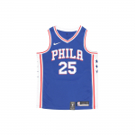 Nike NBA Icon Edition Swingman F&auml;nnis&auml;rk - Philadelphia 76ers, Simmons Meeste &Uuml;laosad Sinine 864501-496 S