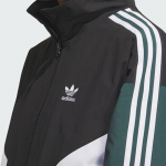 Adidas Originals Sooline SS25 Trefoil Kollektsioon Moodne Mugav Mitmek&uuml;lgne Pehme Jakk Unisex Jakk Must Roheline Valge KC3115 XS