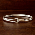 925 Sterling H&otilde;bedast Palliga ja Aasaga K&auml;ev&otilde;ru, Minimalistlik Delicate Iga P&auml;evaseks Kandmiseks Ehted Adjustable h&otilde;be