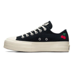 Converse Chuck Taylor All Star Platvorm Kirsid Klassikaline Mitmek&uuml;lgne Vastupidav P&otilde;rutust summutav Madala s&auml;&auml;rega L&otilde;uendkingad Naiste tossud Must Valge A08862C 39.5