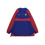 Nike FC Barcelona poolzipiga kapuutsiga Windrunner Meeste Topp Punane Sinine CW2934-455 XXL