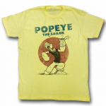 Popeye Meremees Kollane Heather T&auml;iskasvanute T-s&auml;rk L