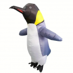 Hall pingviini t&auml;ispuhutav kost&uuml;&uuml;m, t&auml;iskasvanutele 150-190cm must