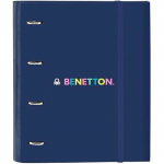 Classeur Safta Benetton Cool 4 anneaux 35 cm avec 100 feuilles A4