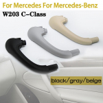 Car Inner Handle Interior Door Panel Pull Trim Cover Gray Beige Black left Right For Mercedes Benz C Class W203 Black-Right