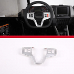 For Polaris RZR PRO XP UTV Car styling ABS Silver/Red Car Steering Wheel Panel Cover Trim Sticker Car punane
