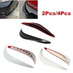 2/4 tk universaalne kummist auto kaitseraua nurgakaitse kleebised Kaitsmed puhvri trimmimine kriimustusvastane kaitseriba auto 2Pcs Black