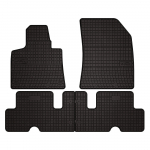 Dywaniki samochodowe gumowe do: Citroen C4 Grand Picasso II minivan (2013-2019) - czarne, dopasowane