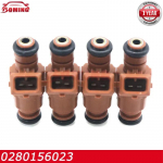4Pcs 0280156023 Car Fuel injectors For 2000 201 2002 2003 Saab 9-3 2.0L 2000 2001 2002 Saab 9-3 2.3L 852-12250 55557323