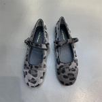 Leoparditr&uuml;kiga Mary Jane kingad Naistele L&uuml;hike pl&uuml;&uuml;s &Uuml;mar nina Vabaaja balletikingad Kevad S&uuml;gis Elegantne Mugav Loaferid 35 hall v&auml;rv
