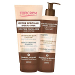 Shampoing et Cr&egrave;me Nourrissante - Topicrem - Karit&eacute; - 200ml - Cheveux Boucl&eacute;s - 95% Ingr&eacute;dients Naturels