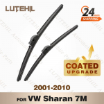 LUTEHIL's Silicone Front Wiper Set For VW Sharan 7M 2001-2010 2002 2003 2004 2005 2006 2007 2008 coated windshield blade 28 +28 2PCS