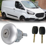 Front Door Lock Cylinder w/ 2Keys For Ford Transit /Tourneo 2012-19 white