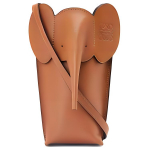 Loewe Classic Elephant Reljeefne Puzzle Mini &Otilde;la-ristkorralik Kott Naiste kotid Pruun C623B02X10-TAN Basic Set (Bag+Dust Bag)