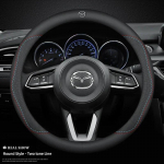 2025 Kuum 38cm auto nahast roolikatet s&uuml;sinikkiust Mazda MX-5 CX-30 CX-3 CX-8 CX-5 CX3 CX5 CX4 cx30 cx8 autotarvik