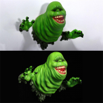 Halloween Ghostbusters Vaik Seinakujundus Peo roheline ahne kummituse kaunistused Halloween T&auml;ispuhutav Punane Kummitus Helendav Kaunistus One Size roheline