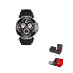 TISSOT Race Collection Kvartsmehhanismiga Meeste K&auml;ekell Kell 43mm Must sihver Roostevabast terasest korpus Kummirihm T115.417.27.057.00 Regular Watch Box