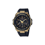 CASIO Meeste G-STEEL Seeria Must Kell GST-S300G-1A9 GST-S300G-1A9 Gold Black Watch Dial
