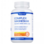 Magneesiumikompleks 7 elementi Magneesiumilisand 1000 mg - Magneesiumgl&uuml;tsinaat, tsitraat, malaat, Tauriin, oksiid, Aspartaat, GMO-vaba 120