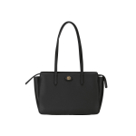 Tory Burch Robinson Topelt-T Logoga Klibune Nahast T&otilde;mblukuga K&auml;ekott Naiste T&otilde;mblukuga K&auml;ekotid Must 143241-001 Basic Set (Bag+Dust Bag)