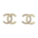 Chanel Classic Double C P&auml;rl Kivist Naiste Ehted Kuldne AB7283-B06732-NF453 Box+Padding Board,F,Gold