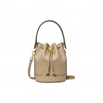 Tory Burch T Monogram Kogu Pindala Logo Mustriga Reljeefne Nahast Kopp-Kott Naiste K&auml;ekotid Savi 164028-200 Basic Set (Bag+Dust Bag)