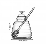 Klaasist k&auml;rjekujuline purk, k&ouml;&ouml;gitarbed, mee hoiukonteiner lusika ja kaanega, meepudel pulmapeoks, s&ouml;&ouml;giks puhas