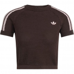 Adidas Originals Triibuline L&uuml;hikeste Varrukatega Kitsa L&otilde;ikega &Uuml;mmarguse Kaelusega T-s&auml;rk Naistele pealiskatted KC6480 XS