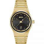 BOSS Candor Must sihver Kuldne roostevabast terasest Meeste kvartskell 1514077 must