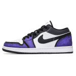 Jordan Air Jordan 1 Rusty Purple Kulumiskindel Madal Vintage Korvpallijalatsid Unisex Valge Must Lilla 553558-132(Team31-) 46