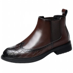 &Uuml;hev&auml;rvilised nahast kingad meestele Brogues Kevad S&uuml;gis Uued Disainer Meeste Ametlikud Kingad Moodsad Briti Vabaaja Mokassiinid Mehelikud 38 pruun