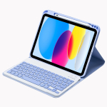 Klaviatuurikate iPadile 10.2 7 8 9. 10. p&otilde;lv Funda Pro 11 Air 4 5 3 2 10.9 9.7 10.2 10.5 Vene Hispaania Klaviatuurikatted For iPad Air 3 2019 lilla