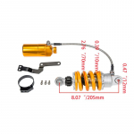 205/235/260/285mm Mootorratta &Otilde;hkamortisaatorid Tagumine Vedrustus Yamaha Honda Kawasaki msx125 sf Benelli TNT125 135 CF250SR jaoks 205mm