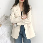 S&uuml;gises uued &uuml;likonnad Naiste jope Korea mood vabaaja bleiserid &scaron;ikk elegantne vaba mantel Naiste &uuml;lisuured &uuml;ler&otilde;ivad L