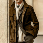 S&uuml;gistalvine pikkade varrukatega jakk Mantel Stand Collar Club Bomber Jacket Plus Size jakk Meeste mood meeste lahe mootorratta nahktagi S pruun