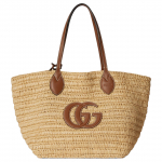Gucci beež nahast Double G pandlaga k&auml;ekott naistele 836506-FAEQK-9769 Basic Set (Bag+Dust Bag)