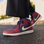 Air Jordan 1 Mid SE 'Team Red Obsidian' 42.5