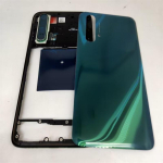 T&auml;ielik korpus Oppo Realme X50 5G RMX2144 jaoks Keskraam+Tagumine akukaane paneel Korpus Remondiosad roheline