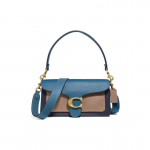 Coach Tabby 26 nahast &otilde;lakott Crossbody k&auml;ekott keskmine naiste k&auml;ekott helesinine oranž 76105-B4QUI Basic Set (Bag+Dust Bag)