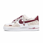 Nike Air Force 1 libisemiskindel pehmendus kulumiskindel madala s&auml;&auml;rega rulaketsid Unisex Valge Punane CW2288-111(Team317-) 37.5