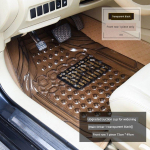 Paksustatud l&auml;bipaistvad k&uuml;lmakindlad ja veekindlad p&otilde;randamatid, libisemiskindlad ja kulumiskindlad plastist PVC lateksist silikoonist &uuml;hes t&uuml;kis auto p&otilde;randamatid 1 Piece in the Front Row [Tea Black] black