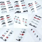 3D auto t&auml;hega tagumine pagasiruumi logo embleem m&auml;rk auto lisatarvikud Taycan matt must v&auml;rv