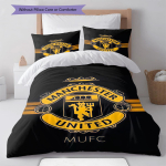 Man Utd voodipesu Tekikomplekt Tekikate Padjap&uuml;&uuml;r Kodu kaunistus S&uuml;nnip&auml;evakingitus (1 * tekikott + 2 * padjap&uuml;&uuml;ri, ilma s&uuml;damikuta) 135x200cm